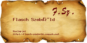 Flasch Szebáld névjegykártya
